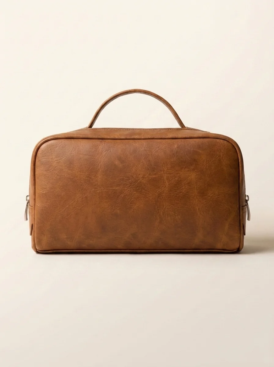 MORAES Toiletry Bag Deluxe — frontal, handle visible
